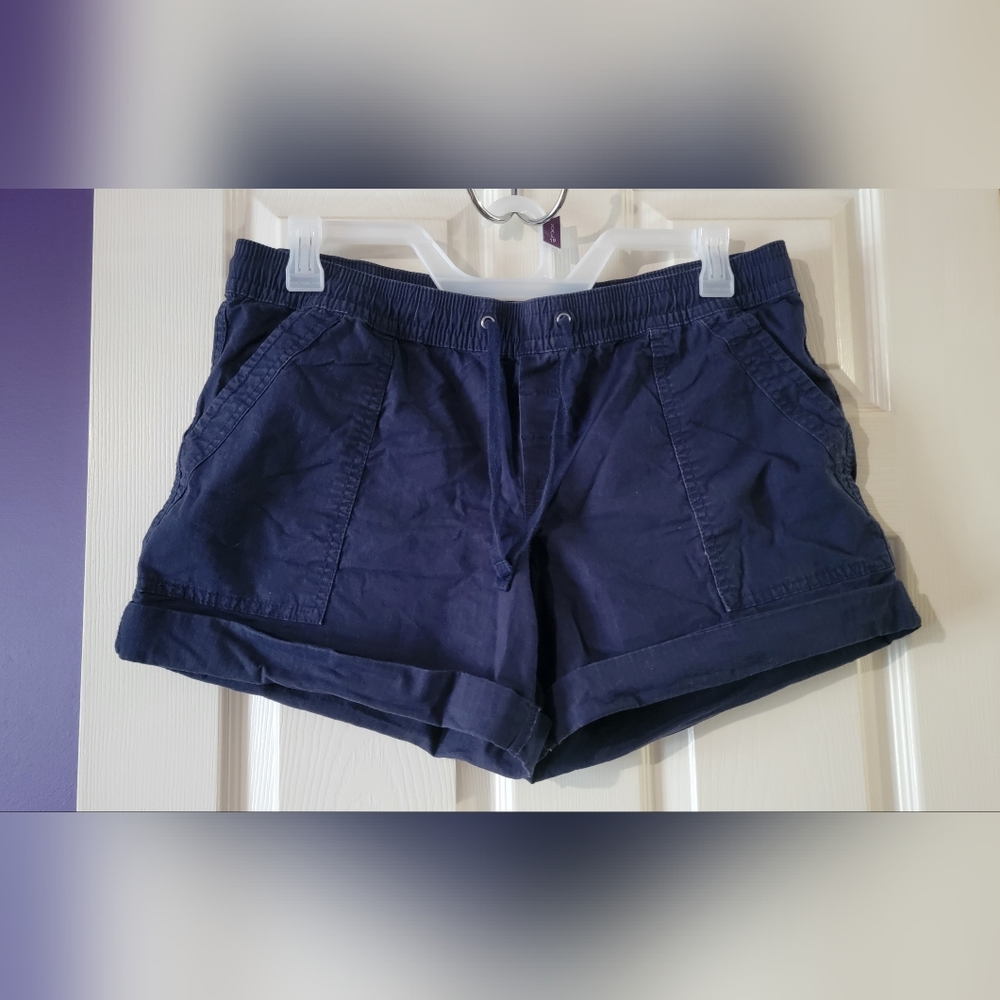 Natural reflections Navy blue RipStop shorts size L